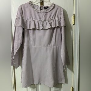 By the Way brand, purple/white stripe dress. NWT.